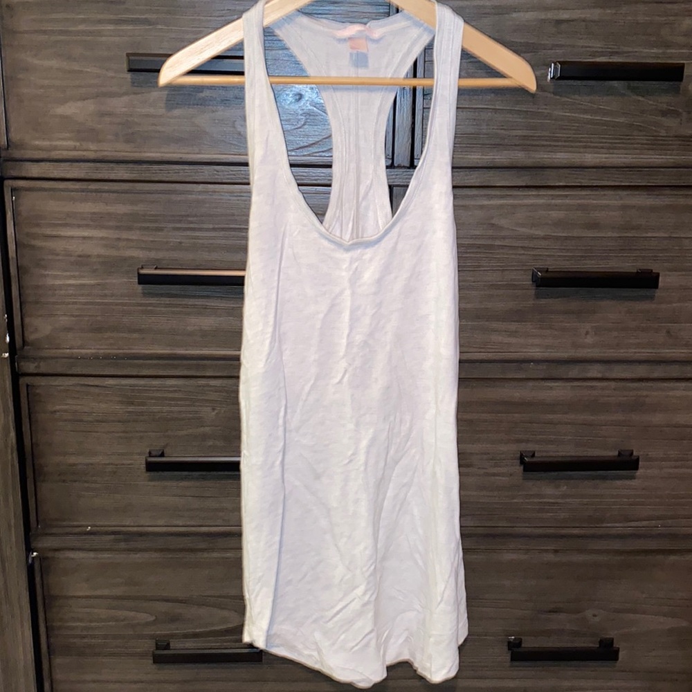 Grey racerback fabric Victoria’s secret tank top (long)
